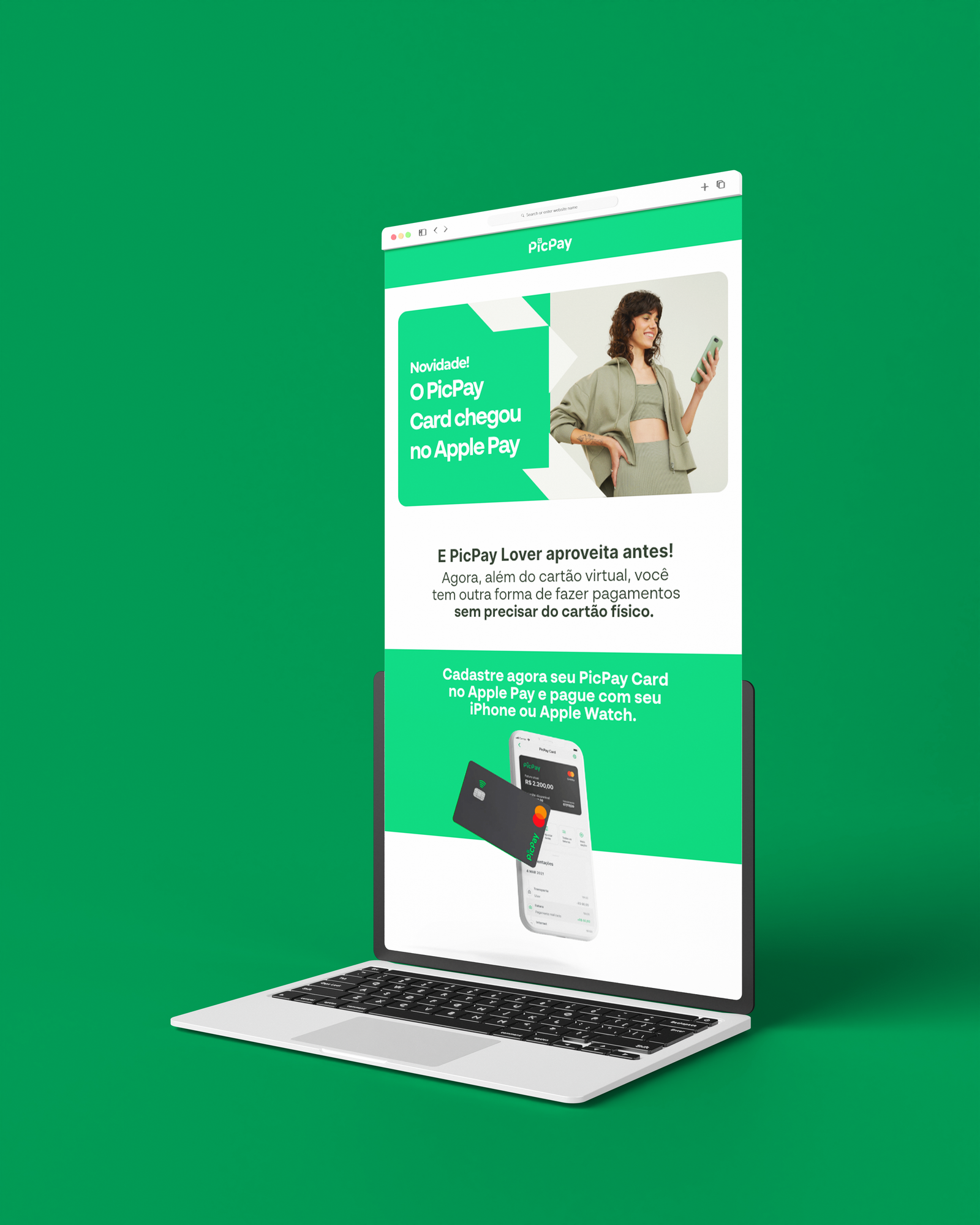 E-mail marketing — PicPay Card no Apple Pay